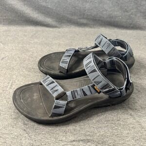 Teva Men's Hurricane XLT2 Hiking Adjustable Chara Black Grey Sandals Shoes Sz 10
